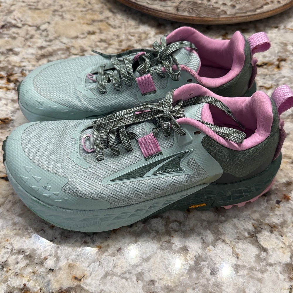 Altra Women's Green and Pink Trail Shoes